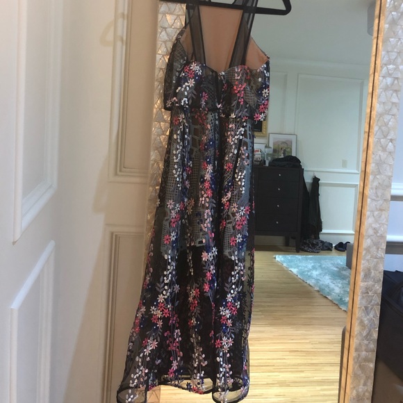 Authentic Self-Portrait Floral Vine Midi Dress, 0 - Picture 5 of 6